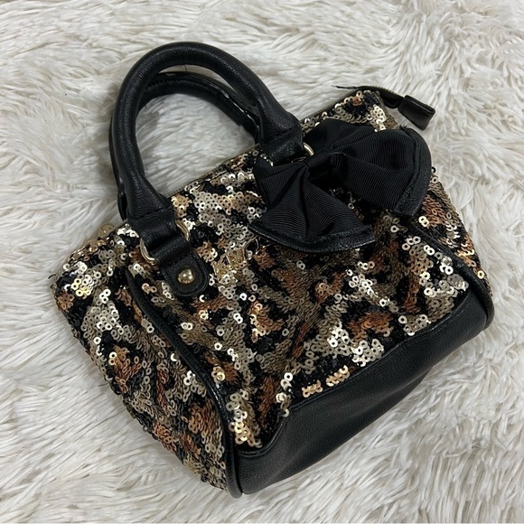 Betsey Johnson Sequin Animal Print Mini Bag - Picture 1 of 11